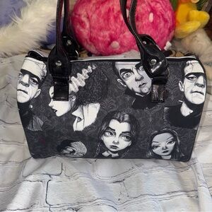 Dipity Bag Rare Halloween Horror Monsters Wednesday Bride Frankenstein Barrel